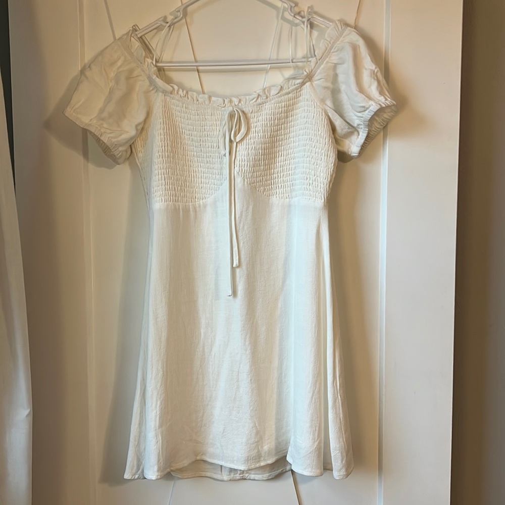 Mini dress in white